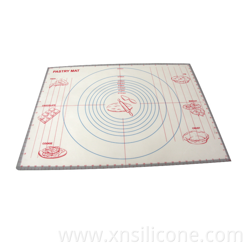 Silicone kneading dough mat